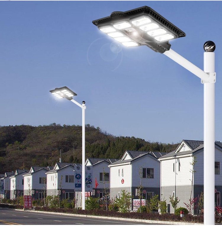 跨境飞鹰款 一体化太阳能路灯 多孔庭院灯 家用户外防水超亮照明灯