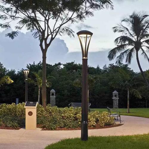工厂直销3.5米圆形户外led庭院灯现代景区不锈钢道路景观灯批发